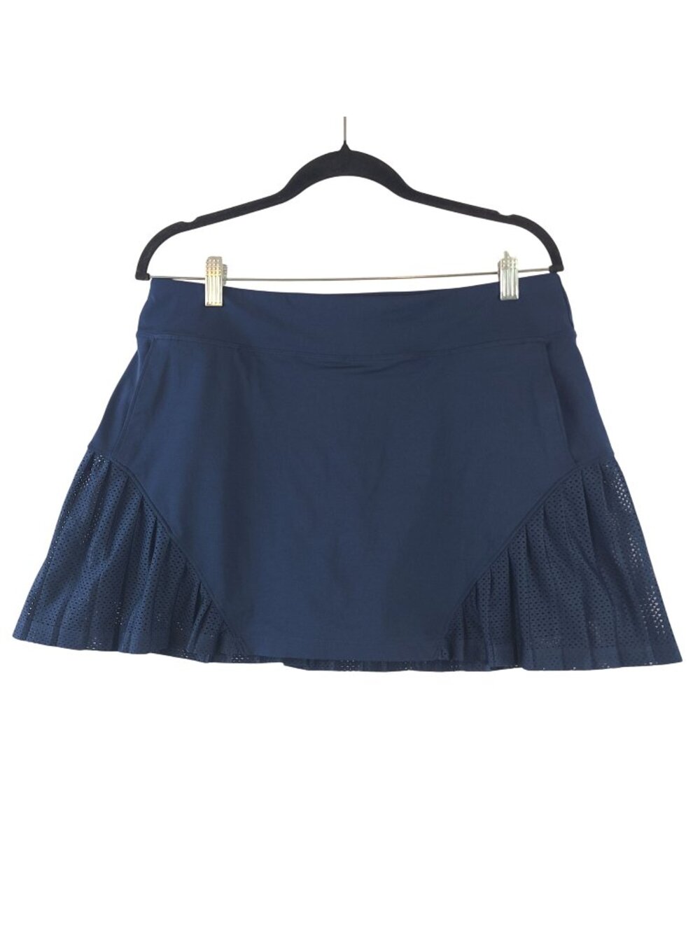 Under Armour Navy Blue Pleated Tennis Skirt With Built-In Shorts & Pocket Size L